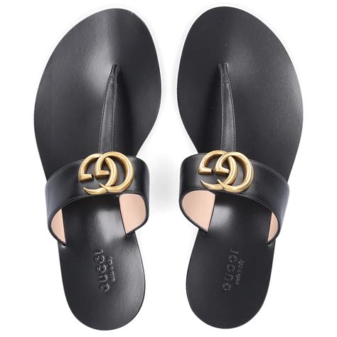 black gucci flip flops women|gucci blondie flip flop women.